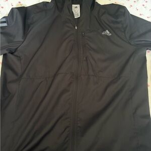 Adidas Black Windbreaker Athletic Fit